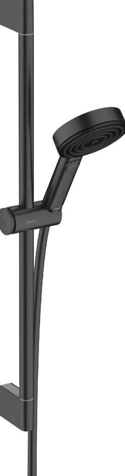 Suihkusetti Hansgrohe Pulsify Select S 105 3jet Relaxation Ecosmart, 65 cm suihkutanko, mattamusta