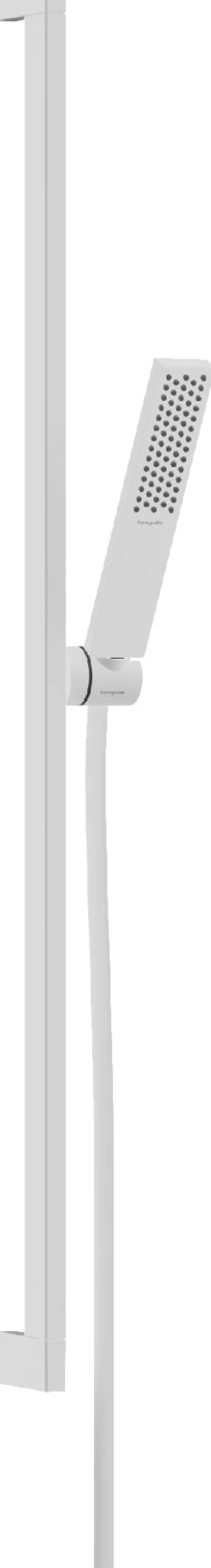 Suihkusetti Hansgrohe Pulsify E 100 1jet Ecosmart, tanko 90 cm, mattavalkoinen