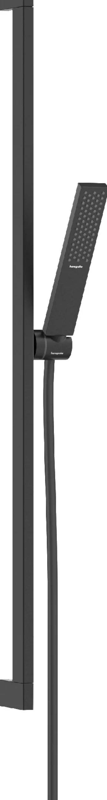 Suihkusetti Hansgrohe Pulsify E 100 1jet Ecosmart+, 90 cm tanko, mattamusta