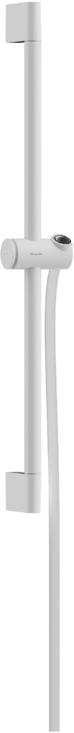 Suihkutanko Hansgrohe Unica Pulsify S, 65 cm, liu'ulla ja Isiflex-suihkuletkulla 160 cm, mattavalkoinen