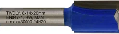 Suorajyrsin Tivoly, 14x8mm