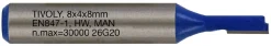 Suorajyrsin Tivoly, 4x8mm