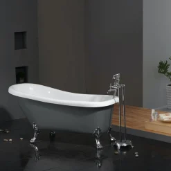 Tassuamme Bathlife Ideal 1530x670 mm harmaa
