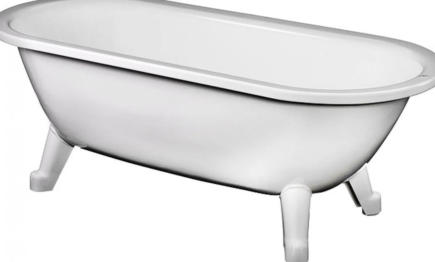 Tassuamme Gustavsberg GBG 6316 jaloilla 186 l 1580x680 mm valkoinen