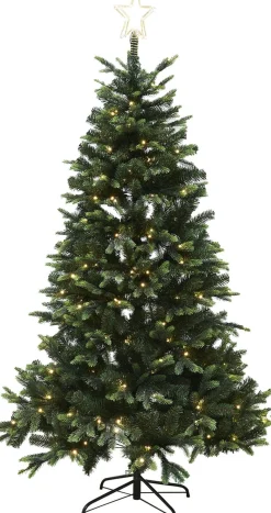Tekojoulukuusi Nordic Winter Lifa 150cm PE/PVC valoilla ja latvatähdellä