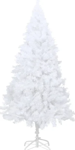 Tekojoulukuusi paksuilla oksilla, valkoinen, 150cm, PVC