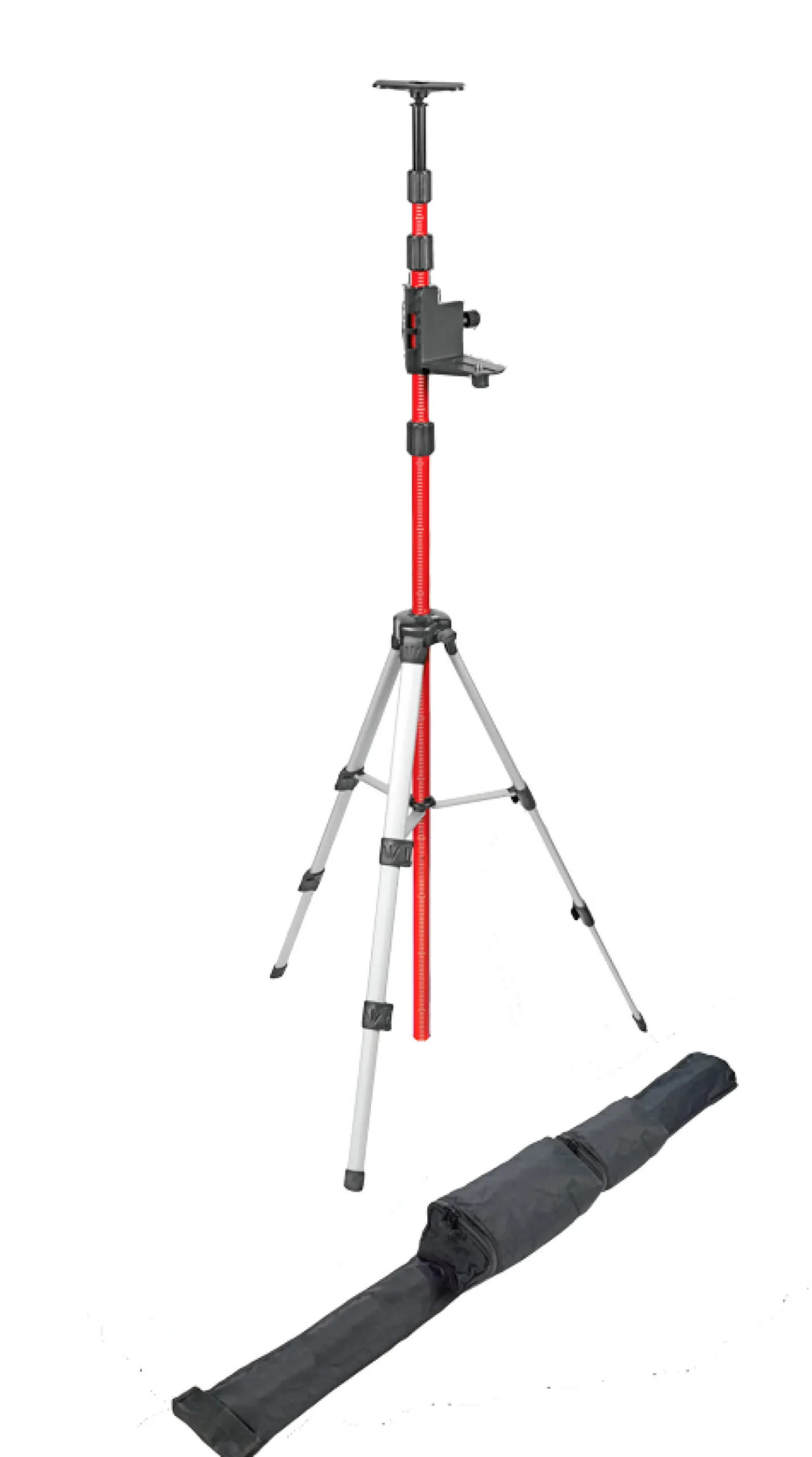 Teleskooppitanko Kapro kolmijalalla lasereille