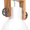 Teollistyylinen riippuvalaisin 25 w valkoinen pyöreä 19cm
