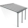 Terassikatos Palram-Canopia Olympia 3x4,25 m harmaa/kirkas