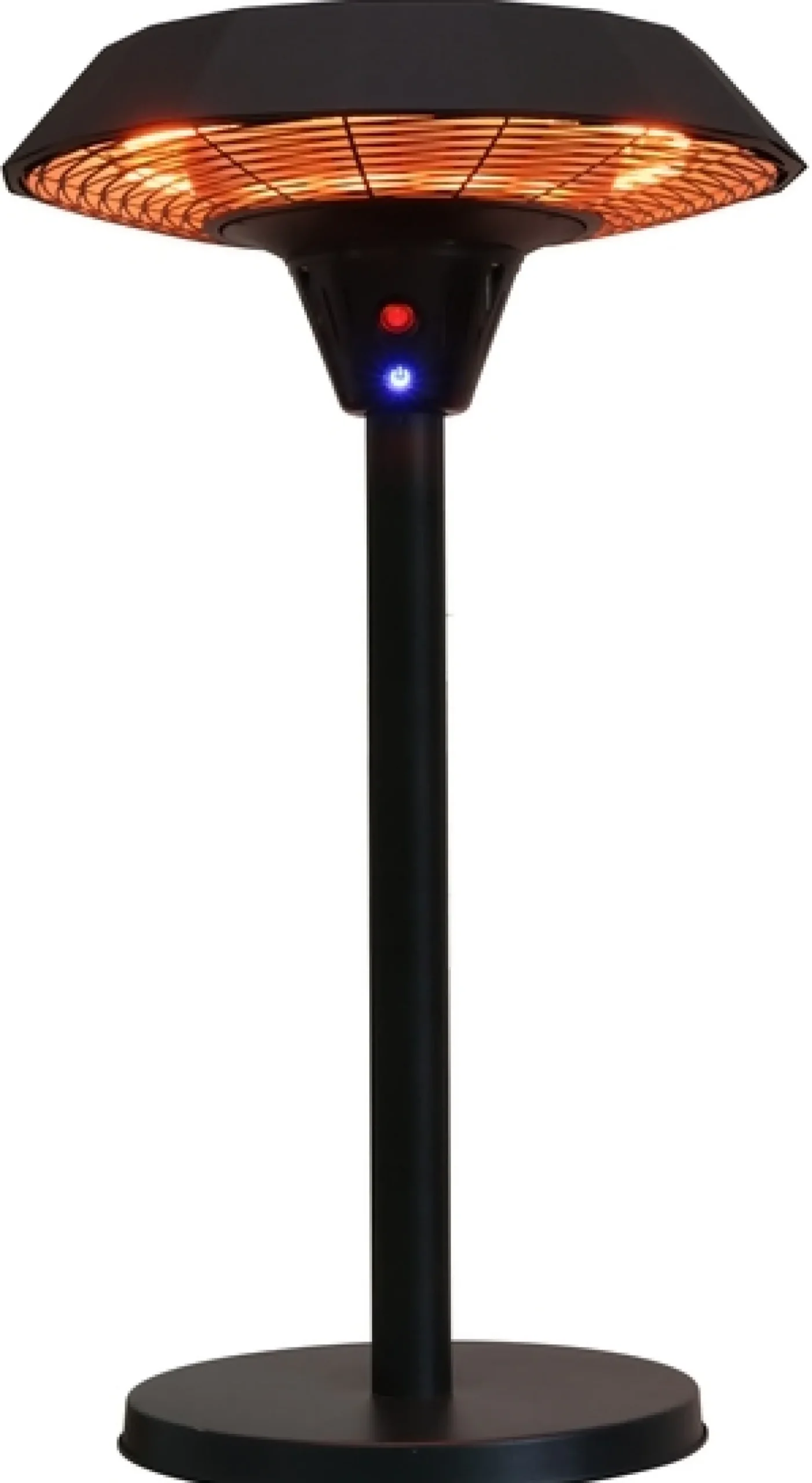 Terassilämmitin Hortus Ufo pöytämalli 800/1200/2000 W HA musta