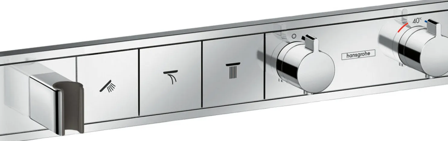 Termostaatti Hansgrohe RainSelect FixFit Porter, 3:lle toiminnolle, piiloasennus, kromi