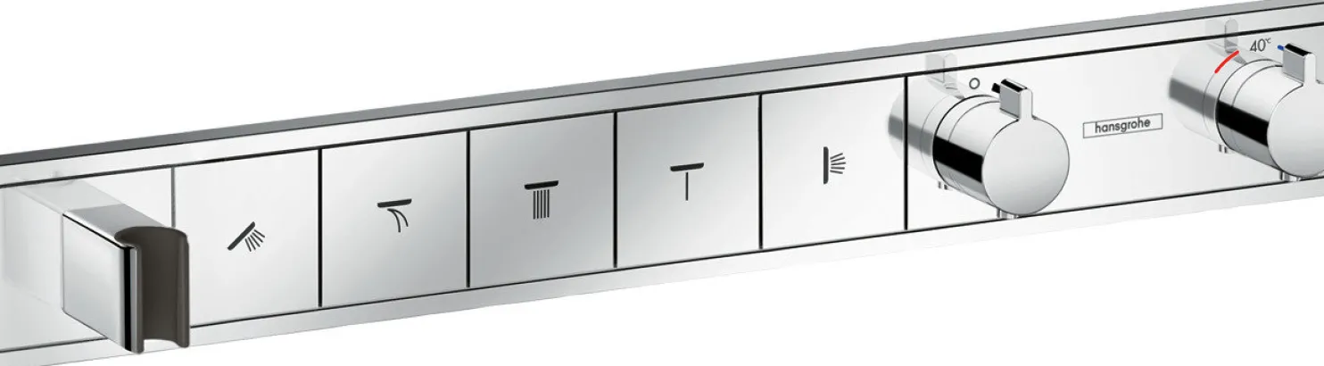 Termostaatti Hansgrohe RainSelect FixFit Porter, 5:lle toiminnolle, piiloasennus, kromi