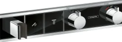 Termostaatti Hansgrohe RainSelect FixFit Porter, 2:lle toiminnolle, piiloasennus, harjattu musta kromi
