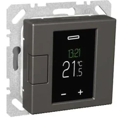 Termostaatti Schneider Electric WTH16 16A USE IP20 VAL viikko-ohjelmoitava antrasiitti Exxact