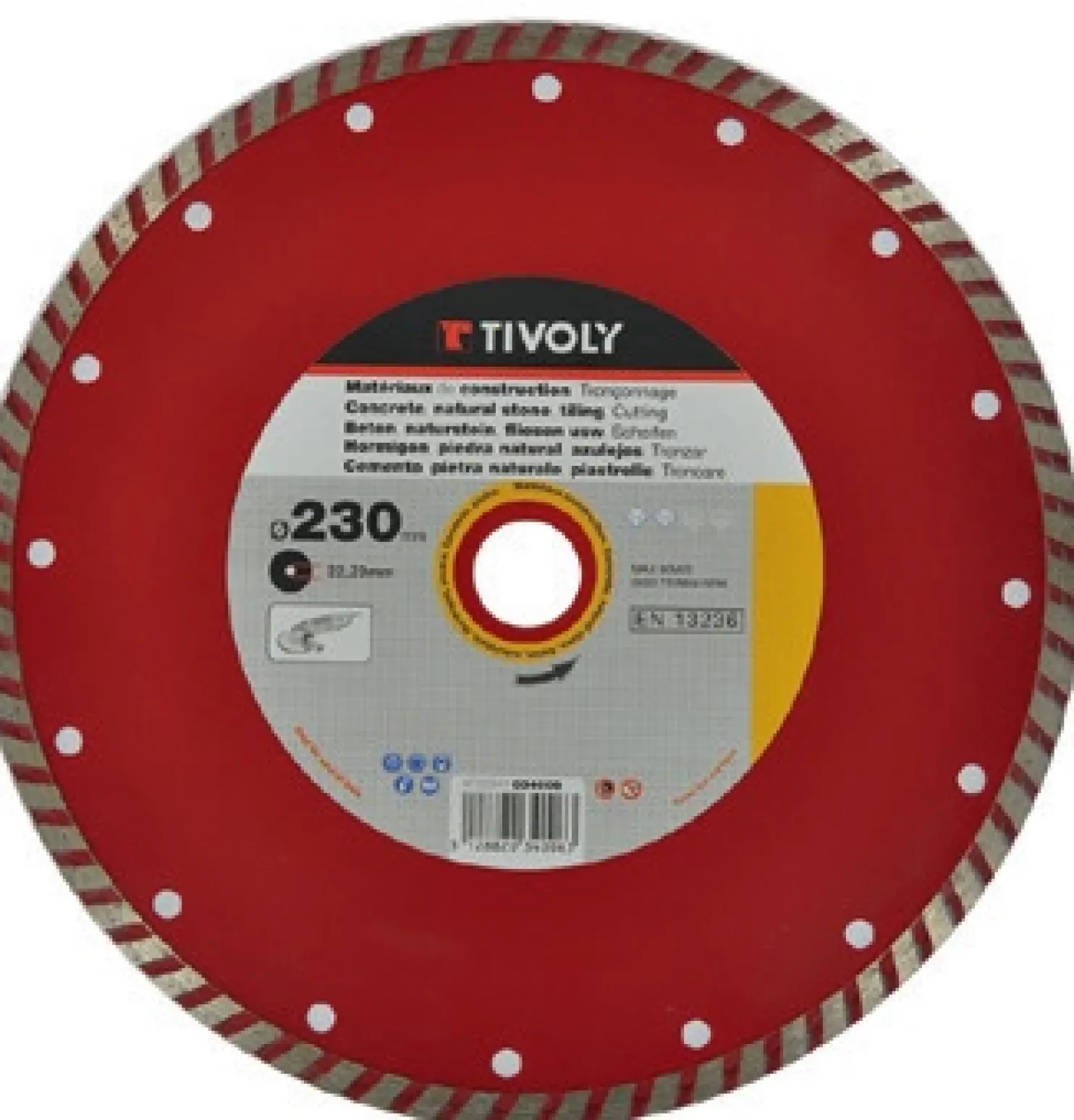 Timanttilaikka Tivoly Turbo 125 × 22,2mm
