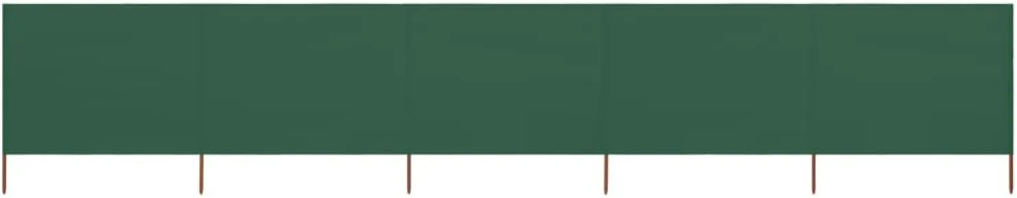 Tuulensuojakangas 5 paneelilla 600x120 cm vihreä
