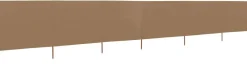 Tuulensuojakangas 6 paneelilla 800 x 80 cm ruskeanharmaa