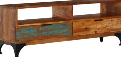 Tv-taso 118x35x45 cm kierrätetty puu