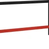 Työpöydän runko, 150x57x79 cm, metalli, musta ja punainen