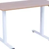 Työpöytä Home4You ERGO FIT 1 moottorilla 120x60xK71,5-116 cm, tammi/valkoinen