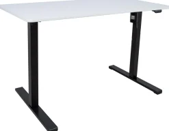Työpöytä Home4You ERGO OPTIMAL 1-moottorilla 120x60 cm, valkoinen, musta runko