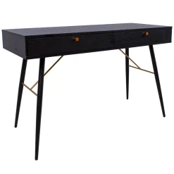 Työpöytä Home4you LUXEMBURG 120x75 cm musta