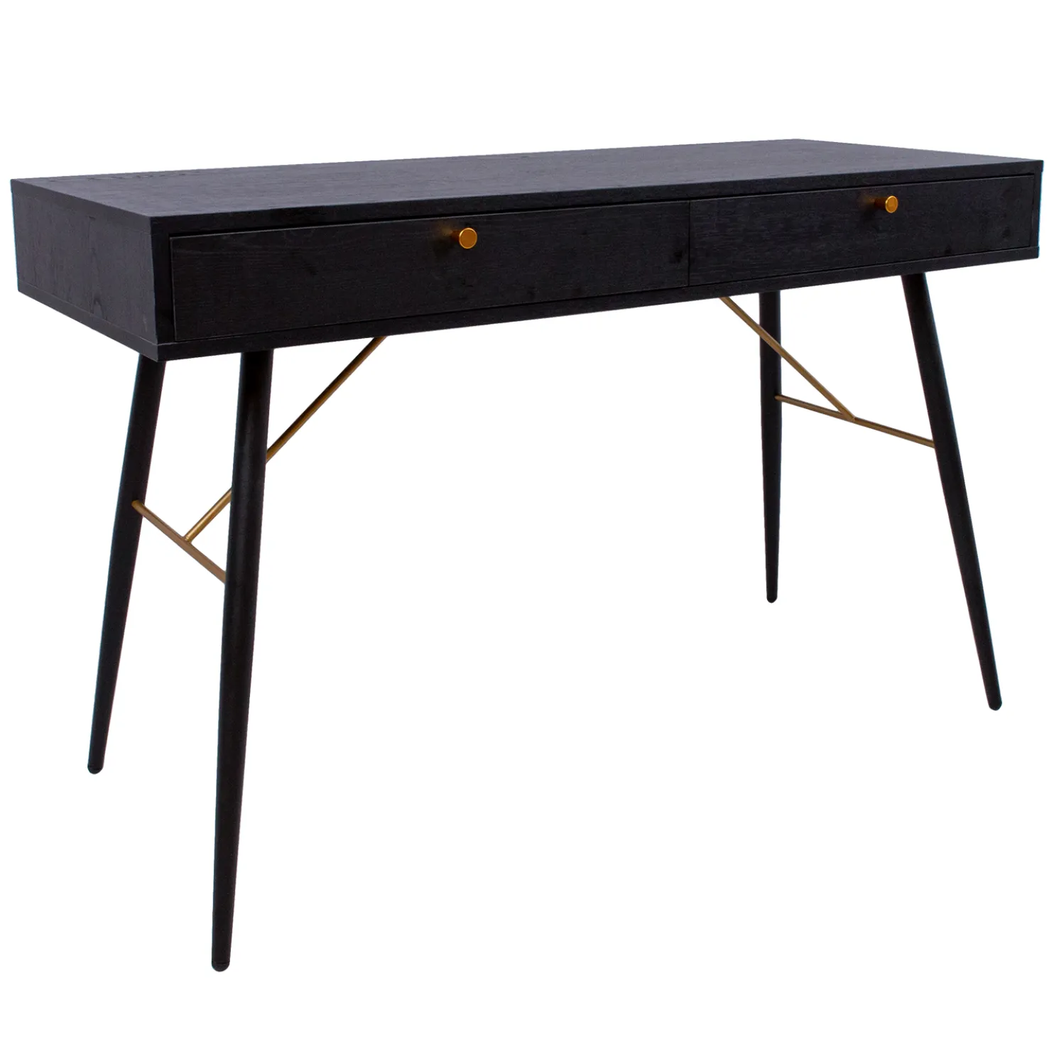 Työpöytä Home4you LUXEMBURG 120x75 cm musta
