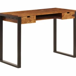 Työpöytä 110x55x78 cm seesampuu ja teräs