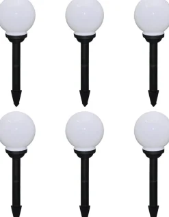 Ulkolamput polulle 6 kpl led 20 cm maapiikillä