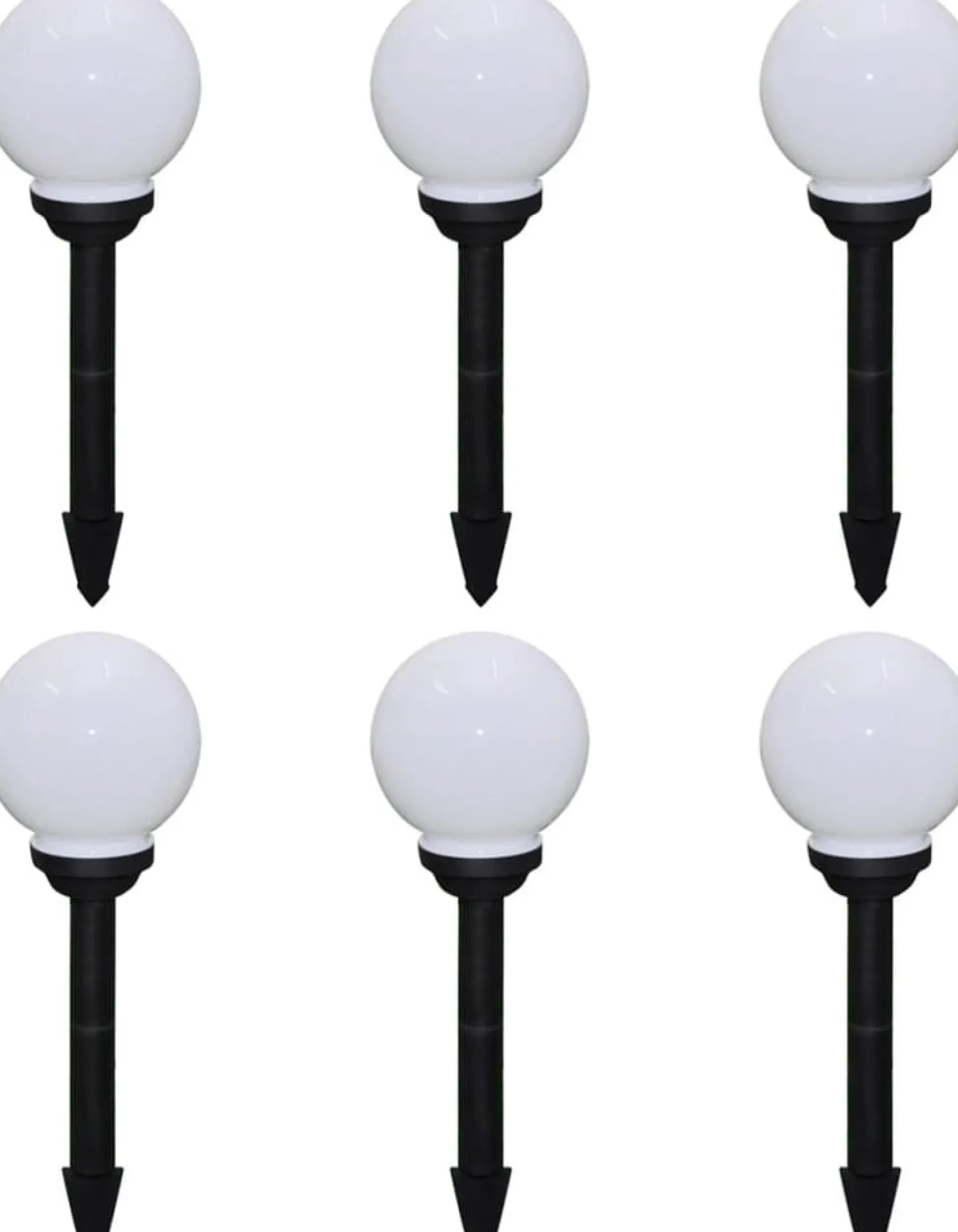 Ulkolamput polulle 6 kpl led 20 cm maapiikillä