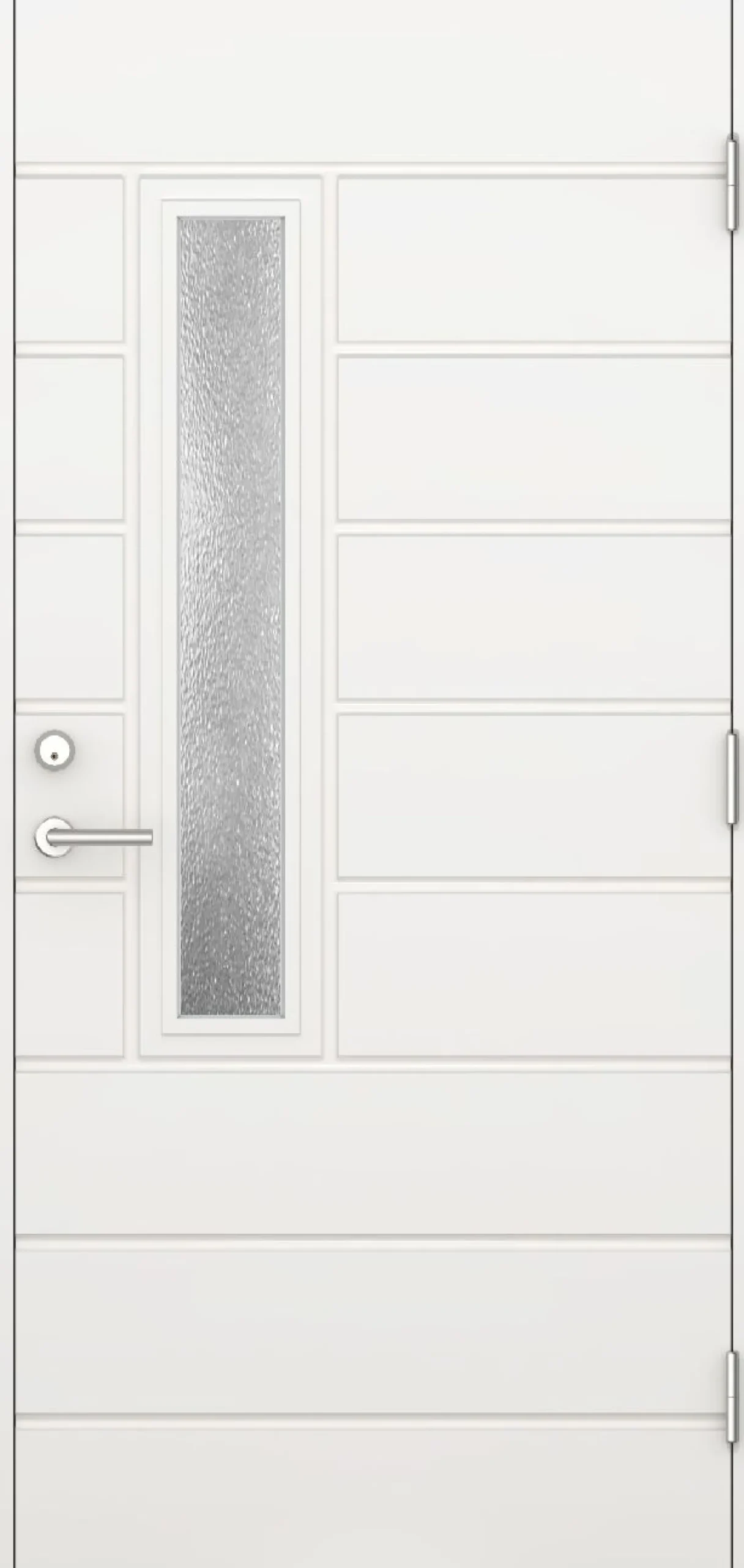 Ulko-ovi Oulux Modern 9-10x21 karmi 115 mm valkoinen