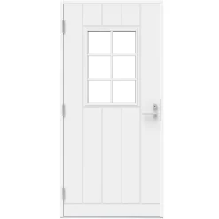 Ulko-ovi Pihla Vieno S23, 9-10x21, valkoinen