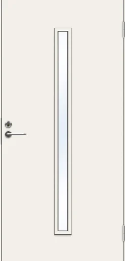 Ulko-ovi Swedoor Clever P-1700, 9-10x21, maalattu valkoinen NCS S 0502-Y, karmi 105mm