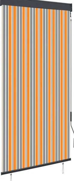 Ulkorullaverho 100x250 cm keltainen ja sininen