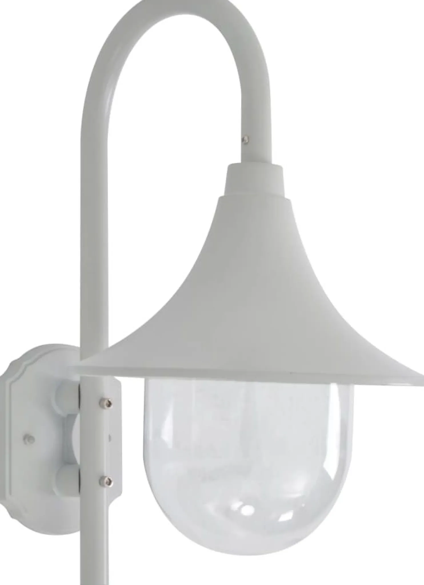 Ulkoseinävalaisin e27 42 cm alumiini valkoinen