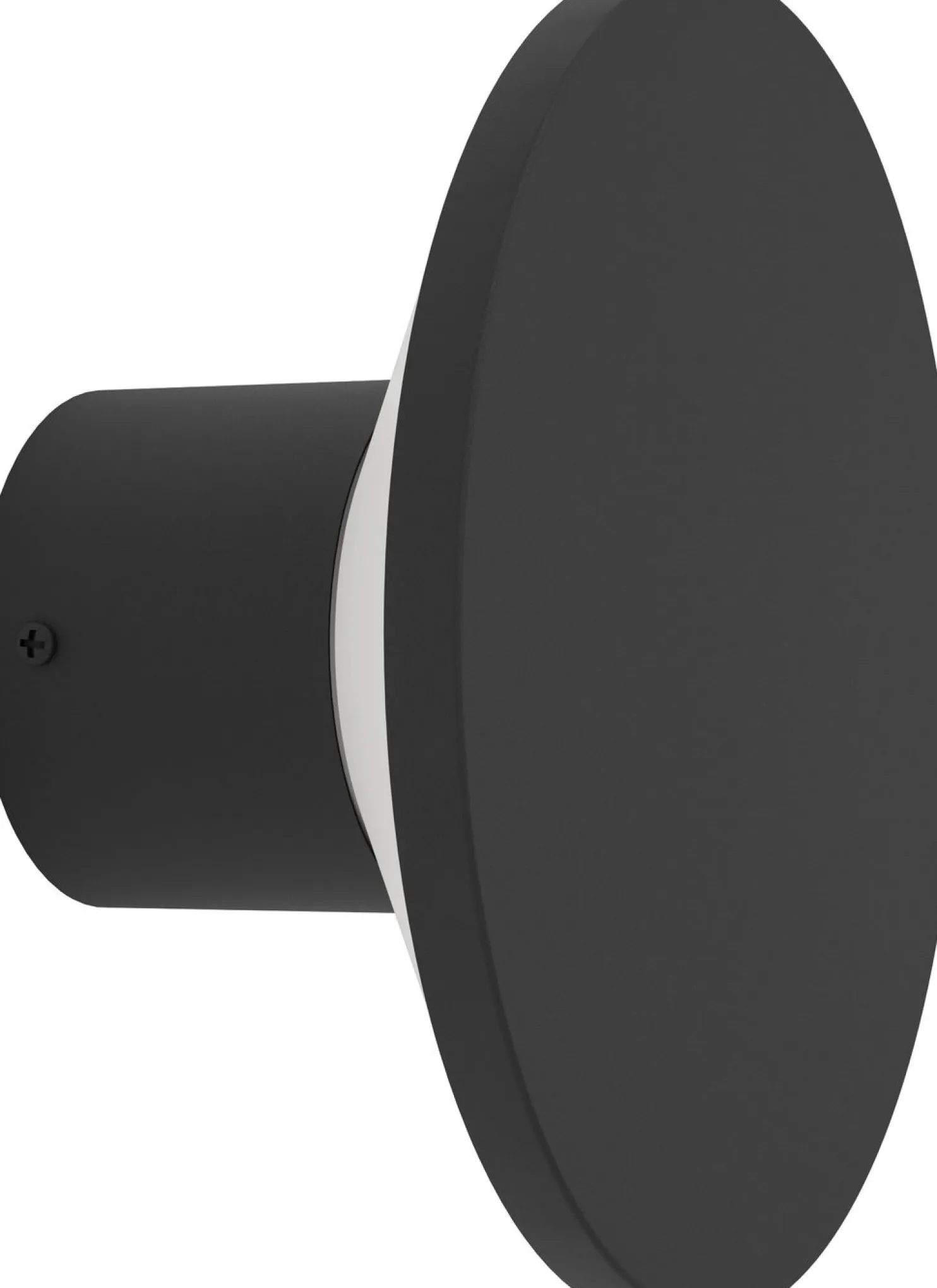 Ulkoseinävalaisin Eglo Rigosa, Ø18.5cm, IP44, 3000K, musta/valkoinen