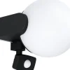 Ulkoseinävalaisin Eglo Rubio 17cm musta/valkoinen liiketunnistin