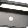 Ulkoseinävalaisin Trio Atico, aurinkokenno/hybridi, ladattava, liike- ja hämärätunnistin, 4000K, mattamusta