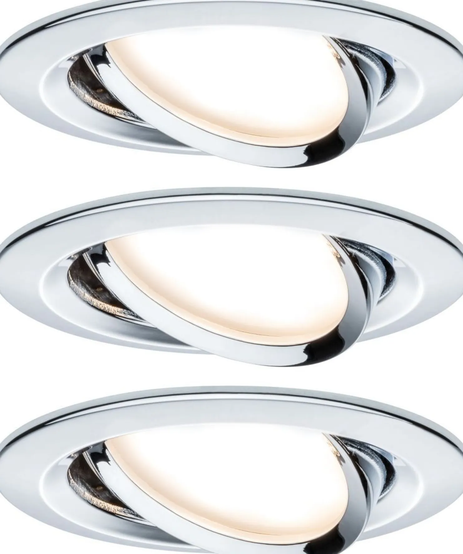 Upotettava LED-valaisin Paulmann Nova, 3kpl, Ø84mm, GU10, 6.5W, 460lm, 2700K, himmennettävä, eri värejä