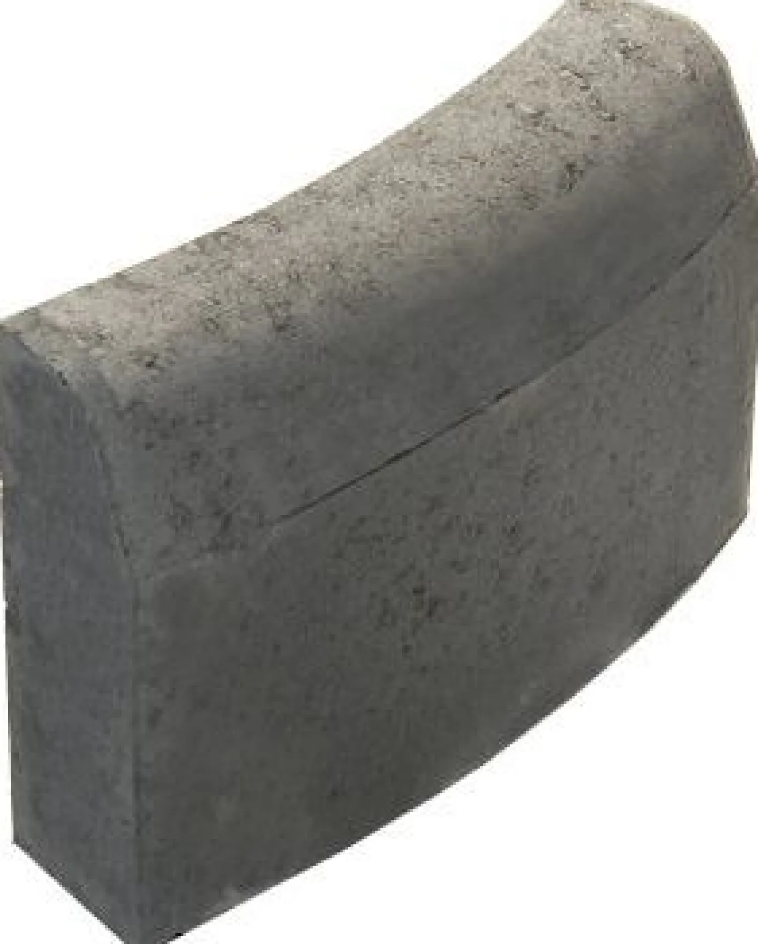 Upotettava reunakivi Rudus J7 kaarre R1000 kupera 500x110x300 mm sileä harmaa