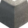 Upotettava reunakivi Rudus J12 kulma 90° kupera 500x110x300 mm sileä harmaa