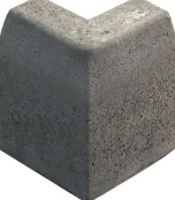 Upotettava reunakivi Rudus J12 kulma 90° kupera 500x110x300 mm sileä harmaa