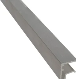 U-päätelista Keraplast 10mm, alumiini, 2.5m