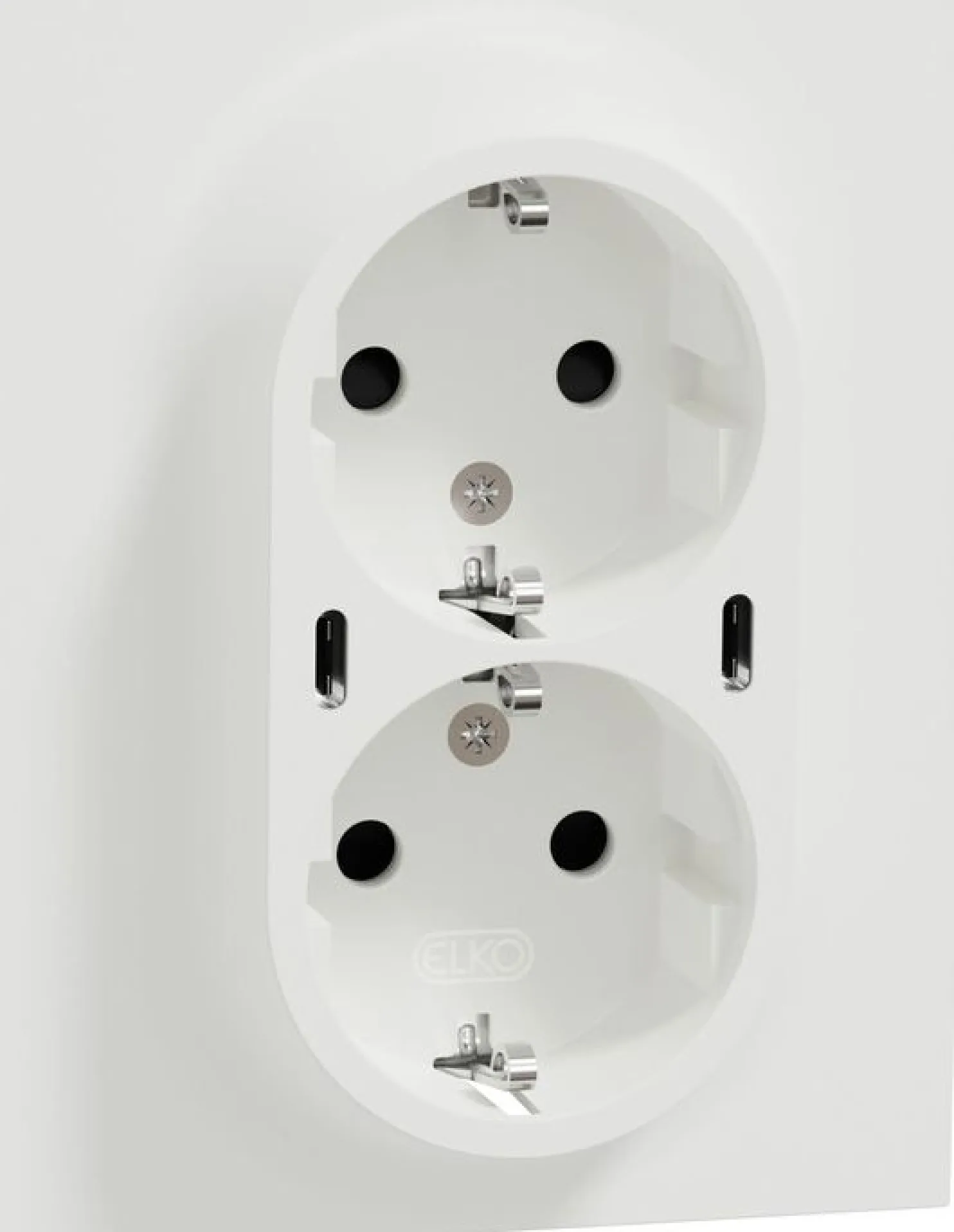 USB-pistorasia Schneider Electric ELKO One, 2-osainen + 2x USB-C, uppoasennus, peitelevyllä, IP20, 25W, PD
