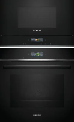 Uuni ja mikroaaltouuni Siemens HB772A1B1-BF722L1B1 iQ700, musta