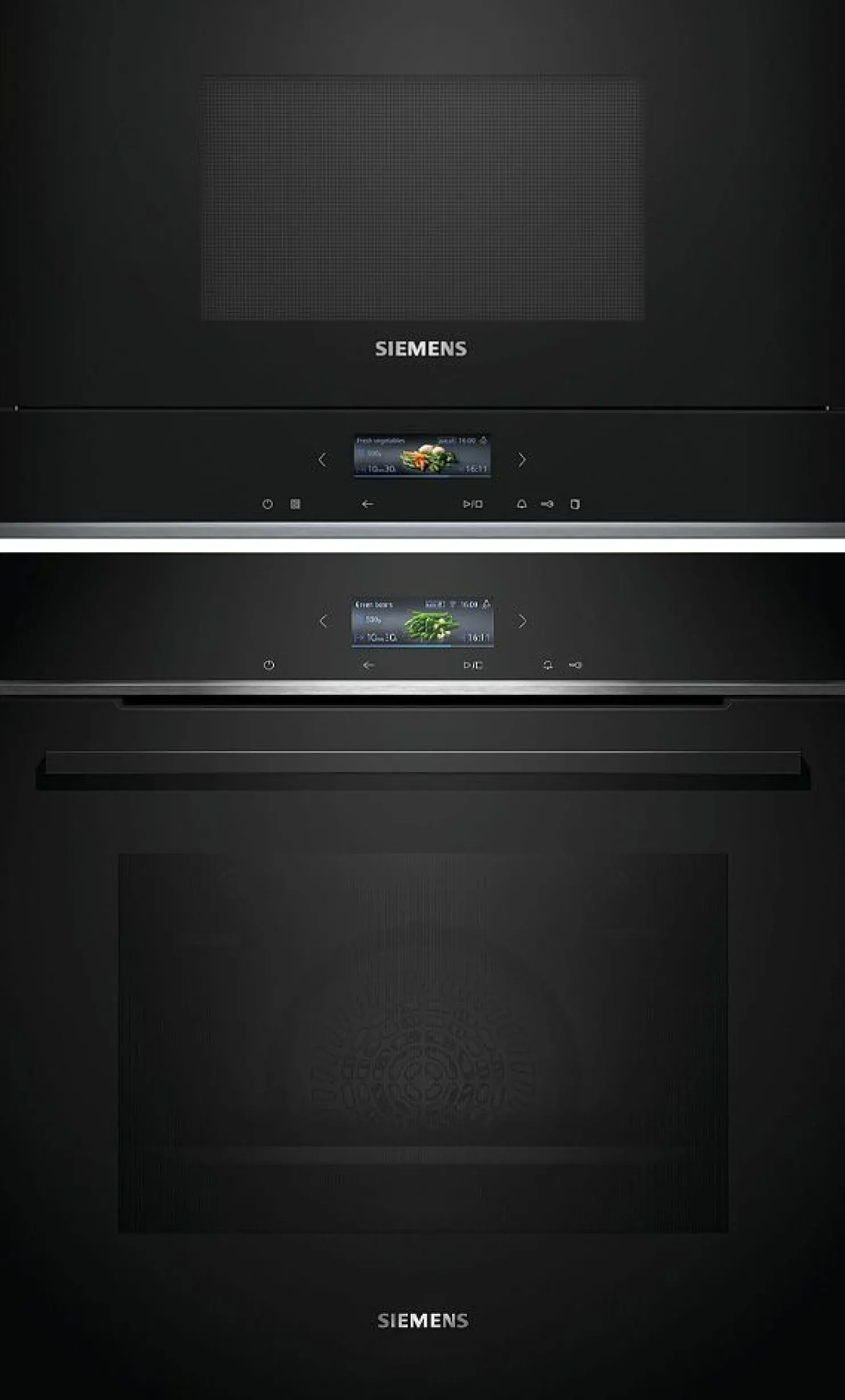 Uuni ja mikroaaltouuni Siemens HB772A1B1-BF722L1B1 iQ700, musta