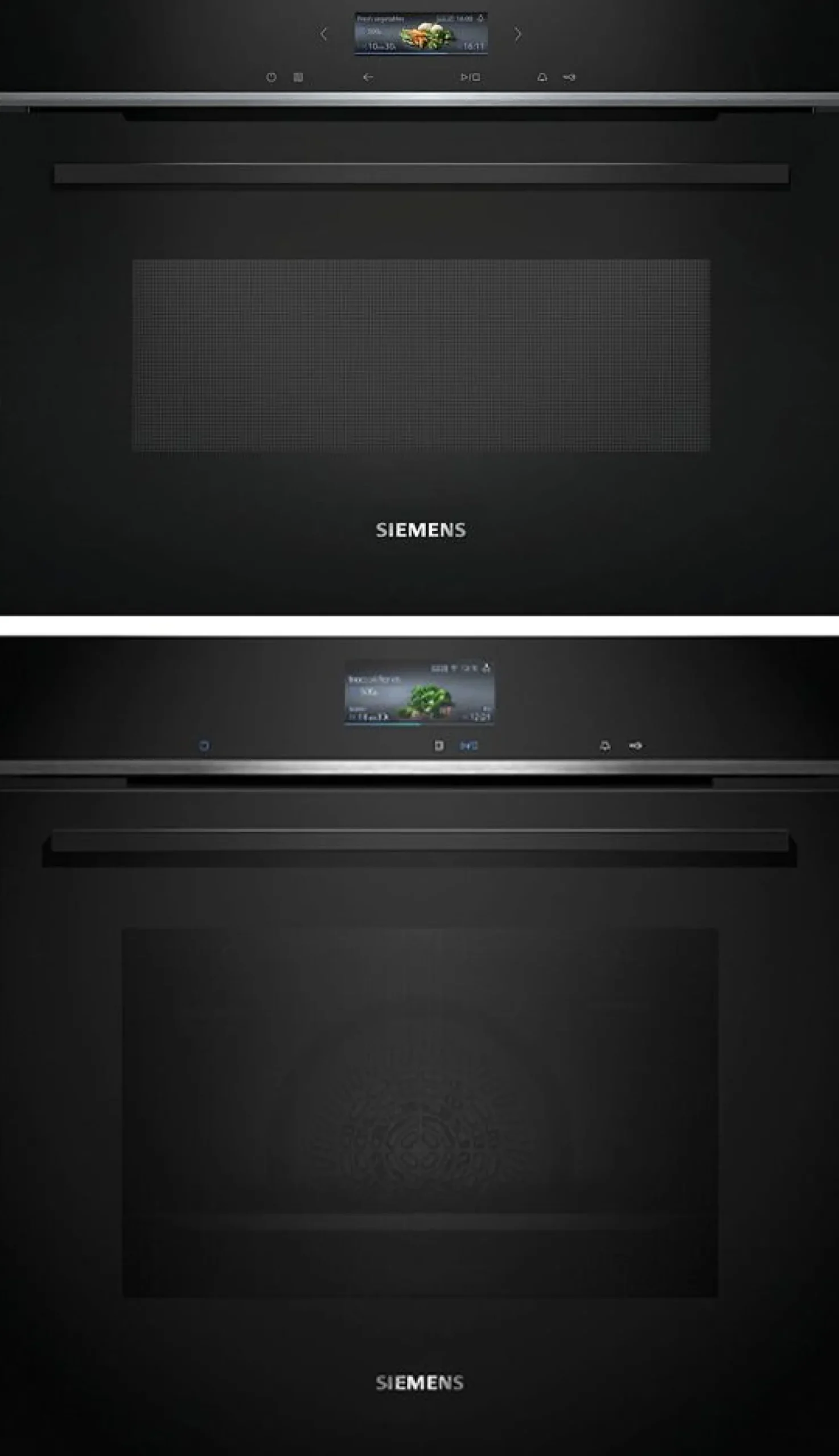 Uuni ja mikroaaltouuni Siemens HB776G3B2S-CE732GXB1, iQ700, musta