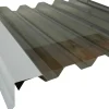 Valokatteen reunapelti Keraplast, 65+70x1250mm, 90°, vaaleanharmaa RR21