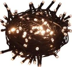 Valonauha, 400 LED-valoa, 40 m, 8 valoefektiä, IP44, lämmin valkoinen