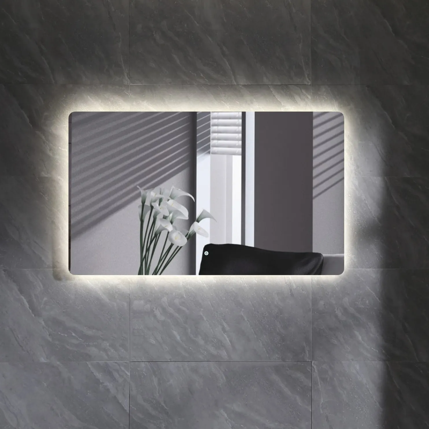 Valopeili Bathlife Tindra 1200x700 mm hipaisukytkimellä